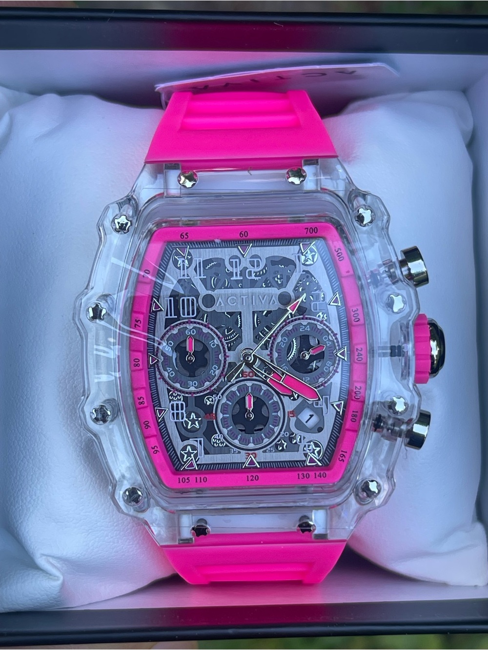 Activa X Invicta
Men's Watch w/ Skeleton Dial - 44.3mm, Pink (ACW2305-008)